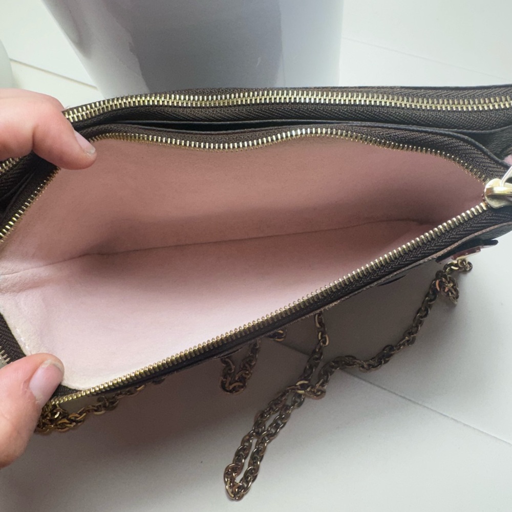 SOLD Louis Vuitton Limited Edition Double Zip Pochette with Monogram Canvas - Picture 5 of 8